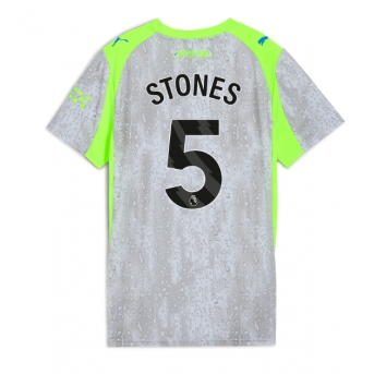 Billige Fotballdrakt Manchester City John Stones #5 Replika Tredjedrakt Dame 2025-26 Kortermet